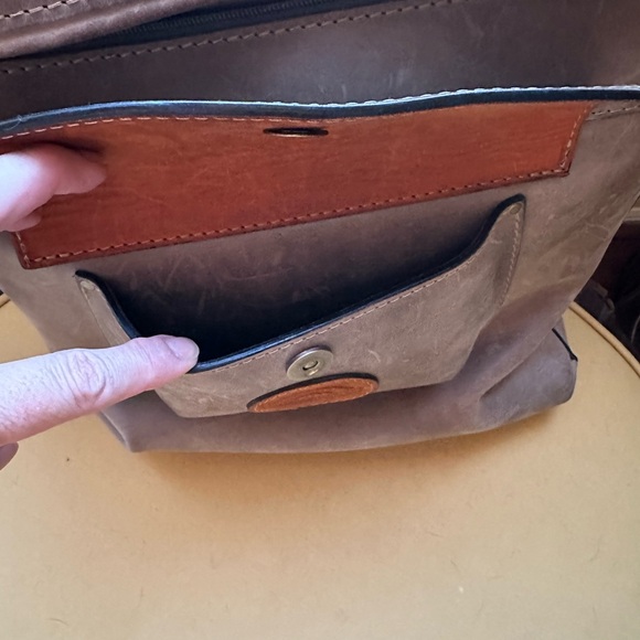 ❤️Tote bag, shoulder and crossbody. Full grain leather, handcrafted - EUC!❤️ - Picture 7 of 15